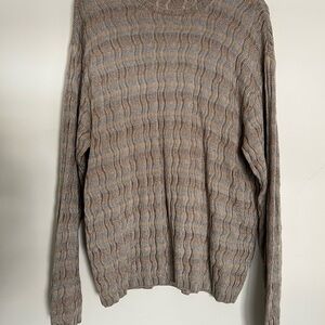 Oversized cable knit sweater